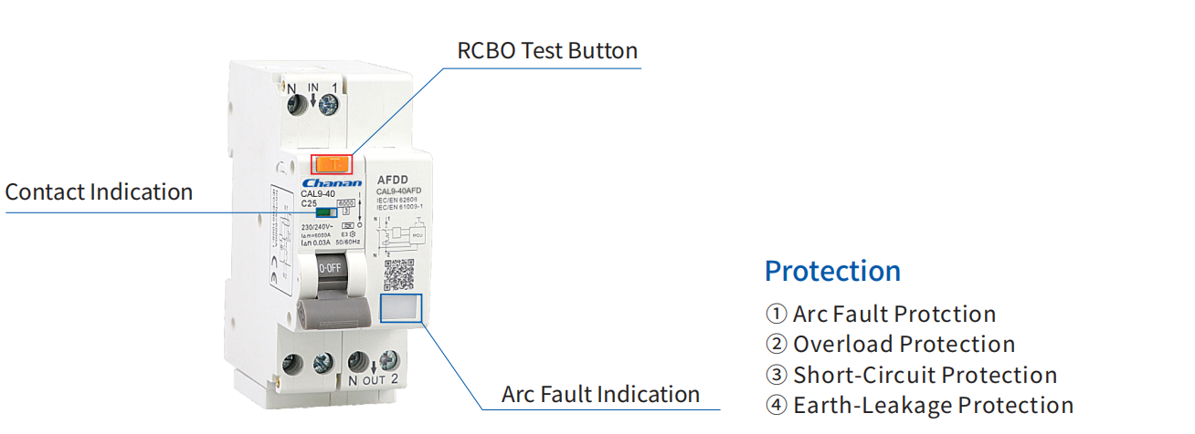 6KA RCBO CAL9-40 WITH AFDD CAL9-40AFD (1)