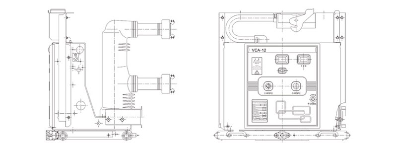 vca 12kv indoor high voltage vacuum circuit breaker 3