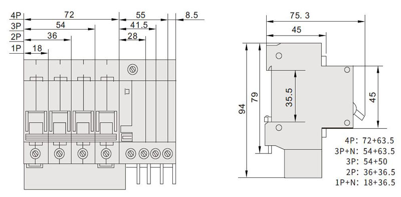 CAB6LE small RCBO 8