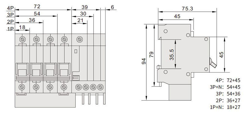 CAB6LE small RCBO 7